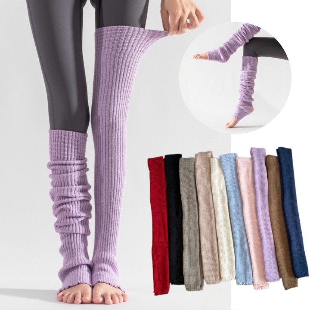 Pilates Yoga Footwear - Günlük Kullanım Diz Boyu Bale Bacak
