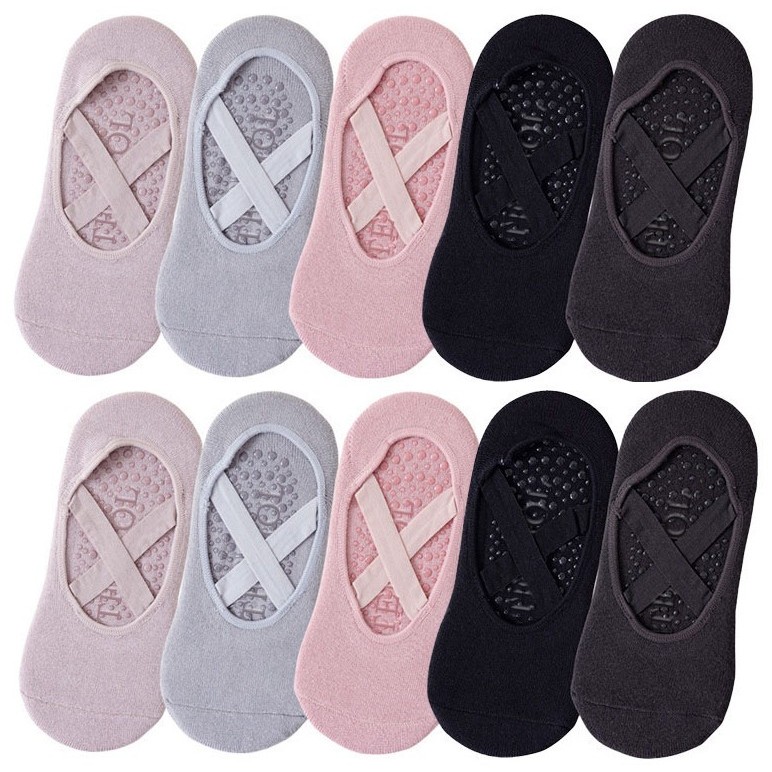 Pilates Yoga Towel - 1/3 Çift Yoga Çorapları Kadın Pamuklu