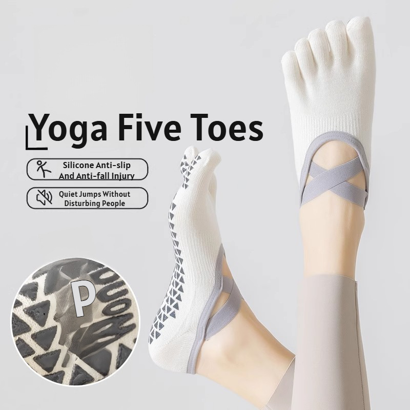 Pilates Is Yoga - Yazlık ince beş parmaklı yoga çorapları,
