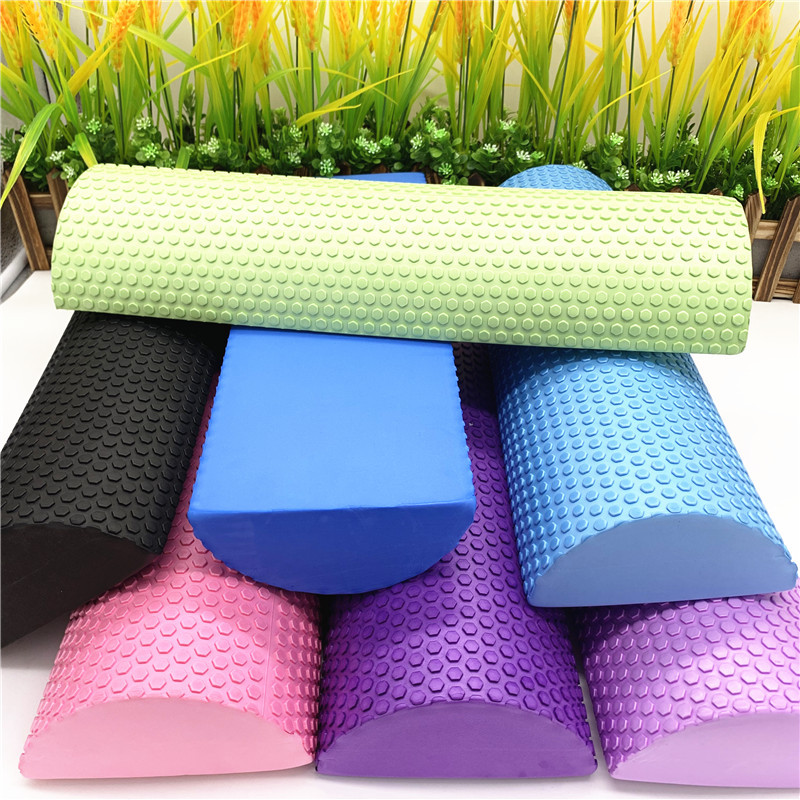 Pilates Yoga Roller - 30/45cm yarım yuvarlak EVA masaj köpük