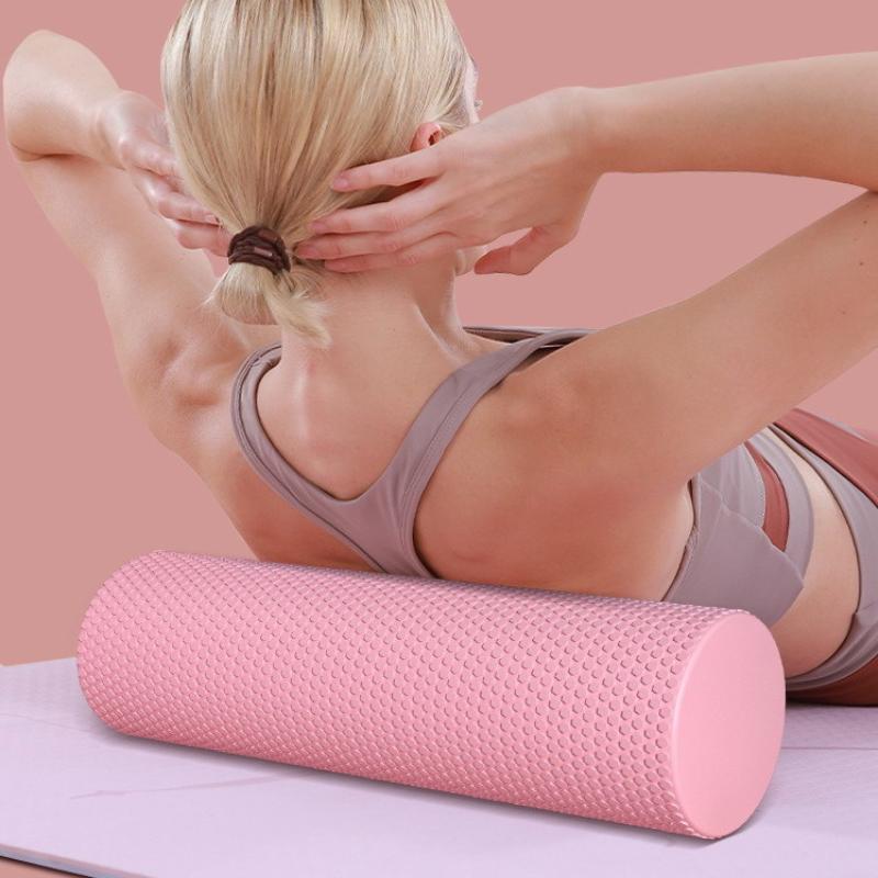Pilates Yoga Home Workout - Yoga Rulosu Yuvarlak EVA Köpük Silindir
