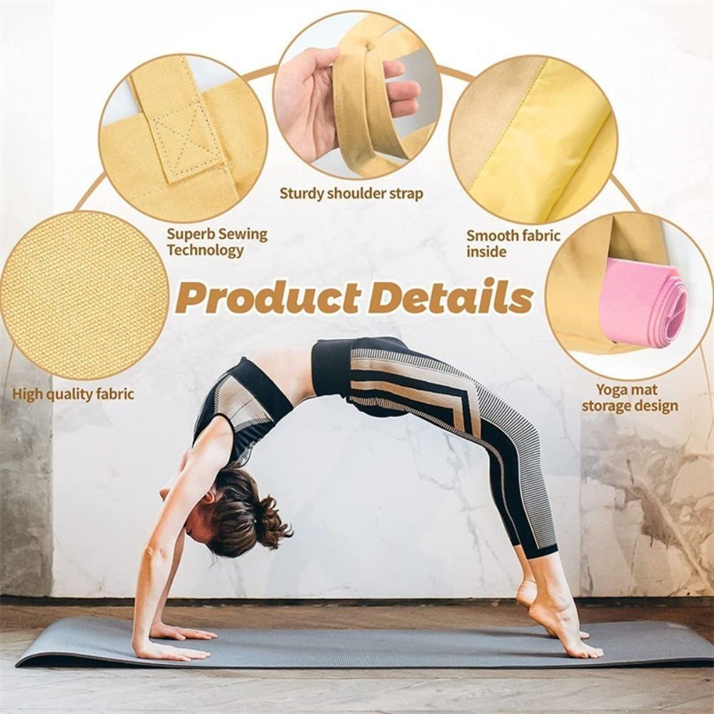 Pilates Yoga Mat Thickness - Büyük Kapasiteli Yoga Matı Taşıma Çantası