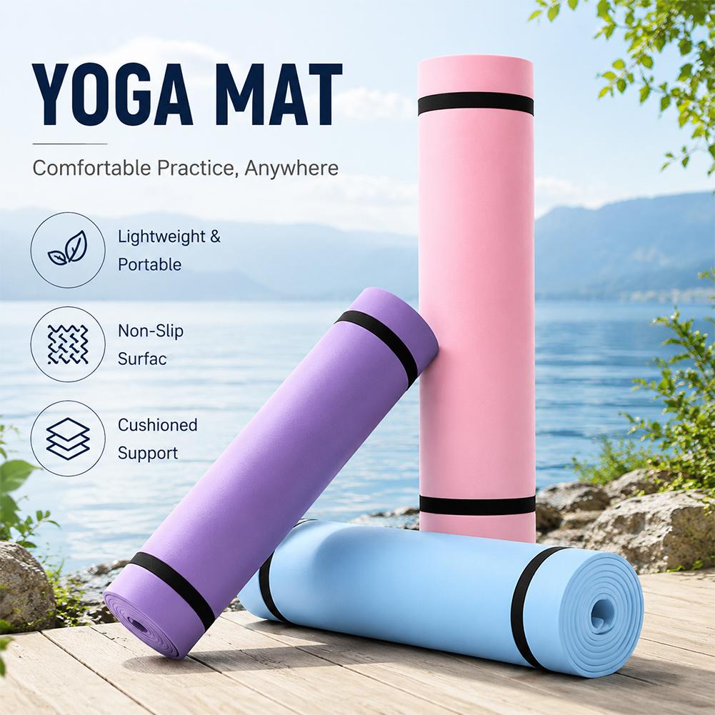 Pilates Yoga Mat Thickness - 1/2 adet kalın Yoga matı kaymaz