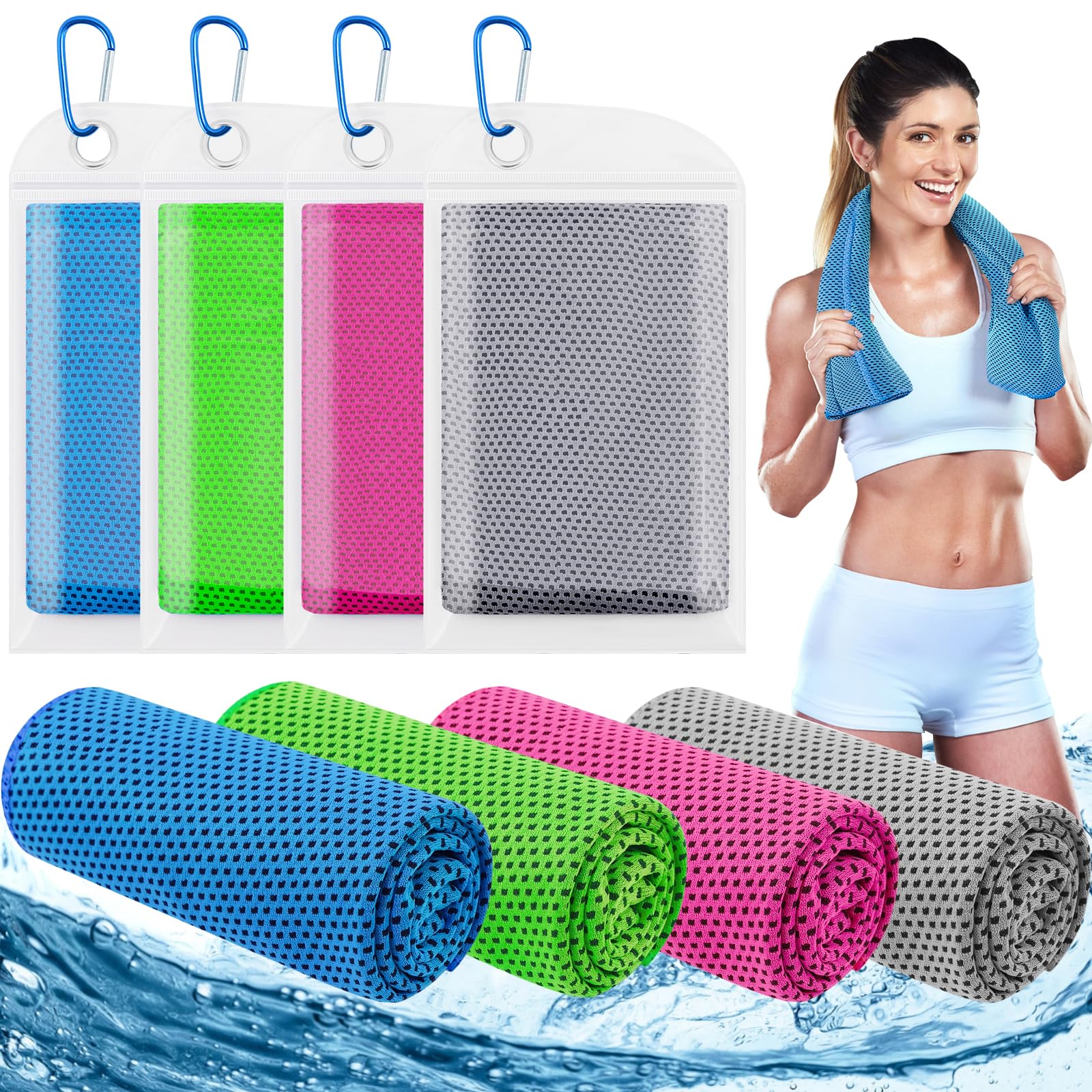 Pilates Yoga Towel - 30x100cm Soğutucu Havlular 40x12 inç Yumuşak