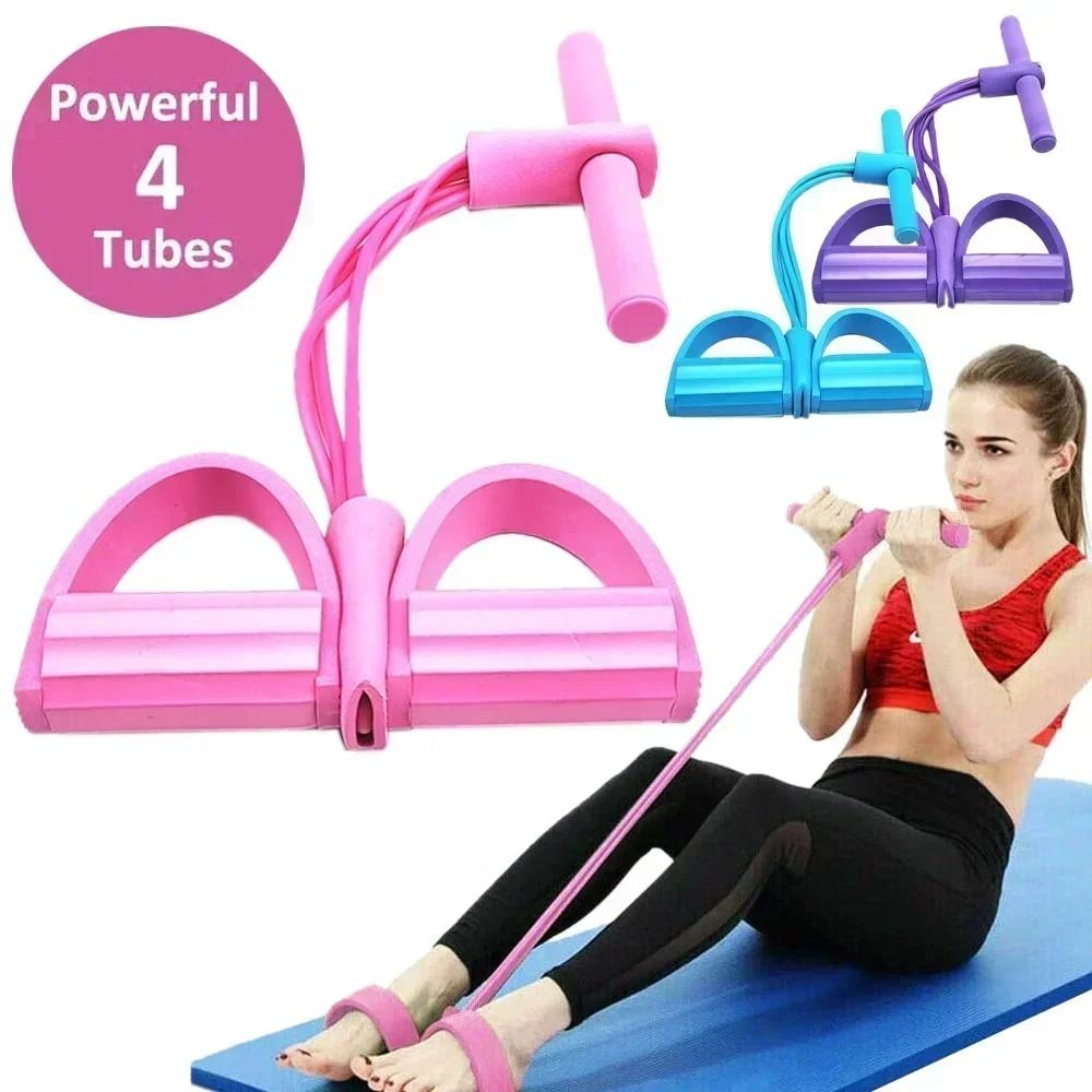 Pilates Yoga Reformer - 4/6 Seviye Direnç Bandı Elastik Bantlar
