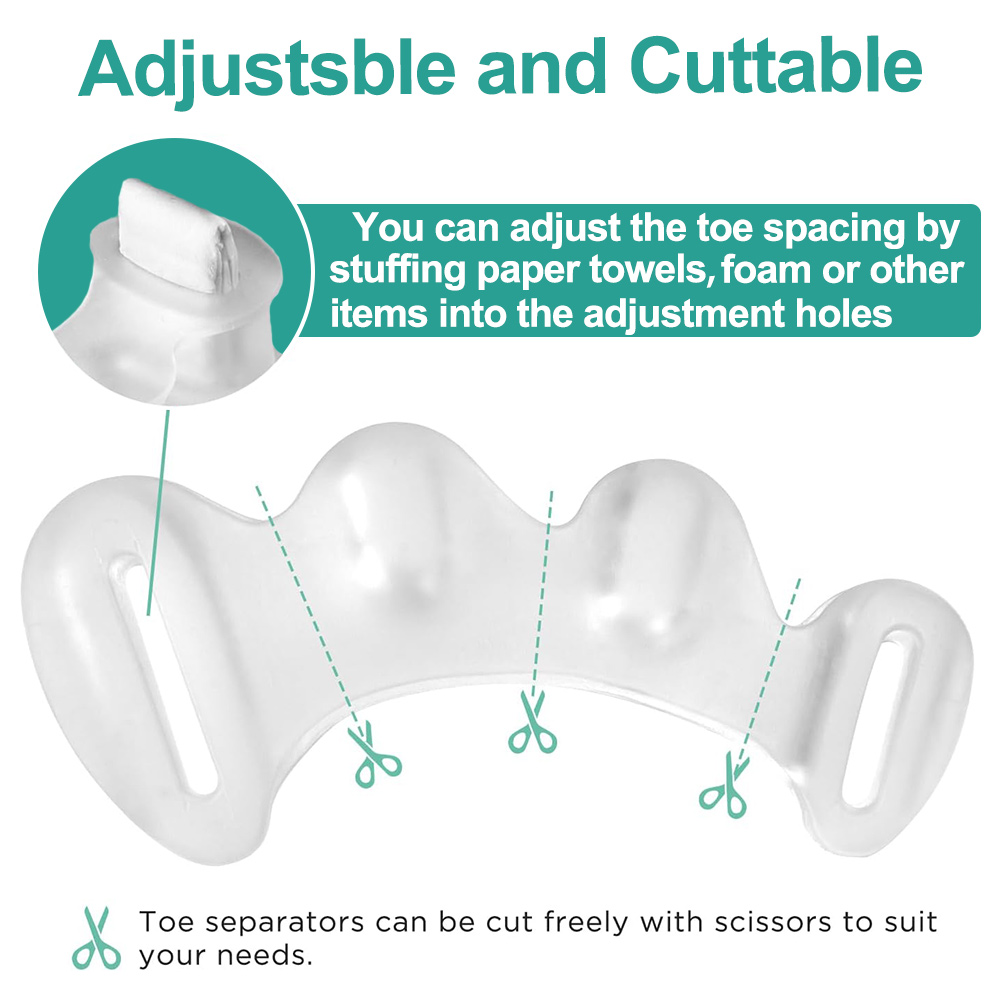 1 çift Jel Sert Silikon Ayak P - Toe Separator Silicon incelemesi ve fiyatı