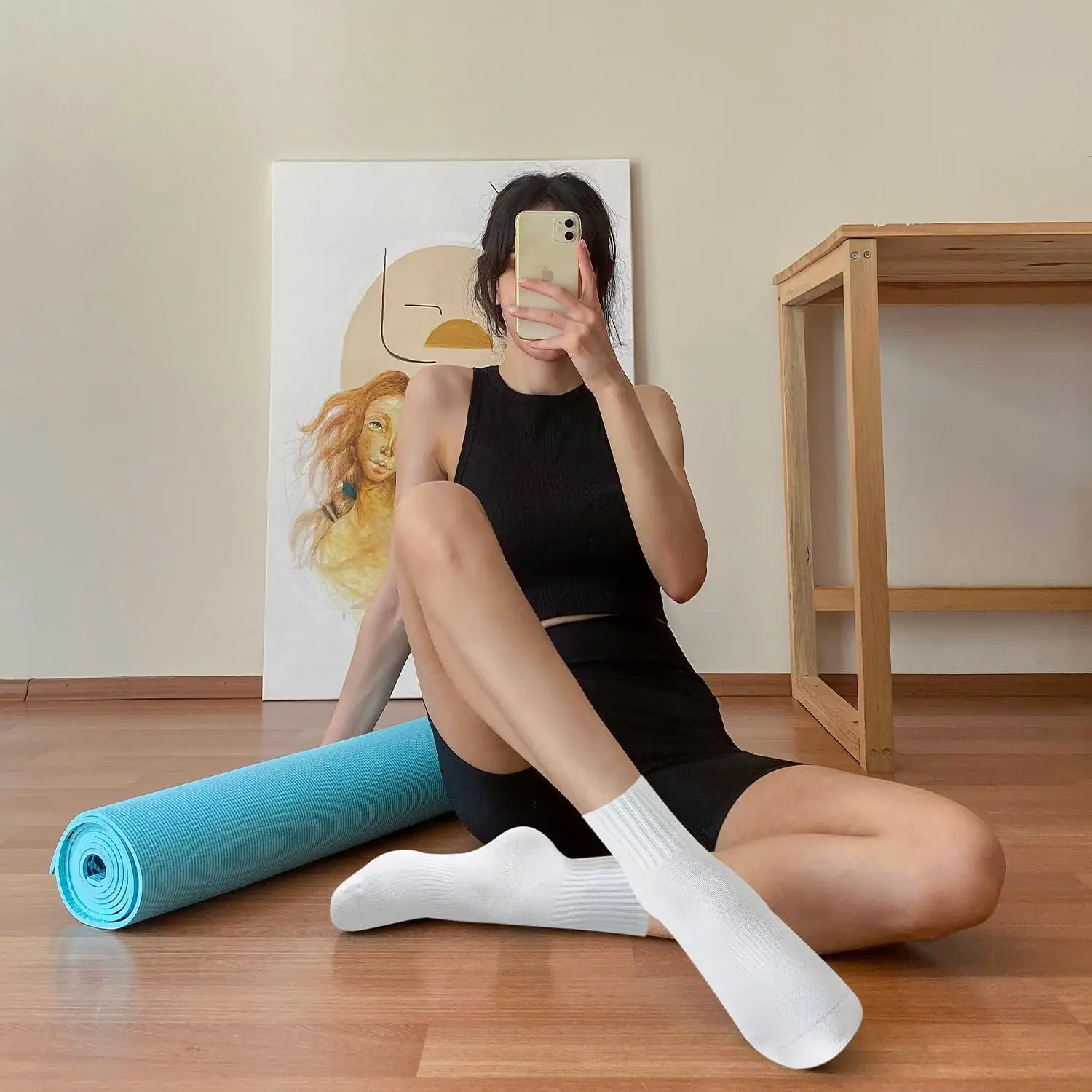 4 çift kadın yoga çorabı, düz  - Pilates Is Yoga incelemesi ve fiyatı