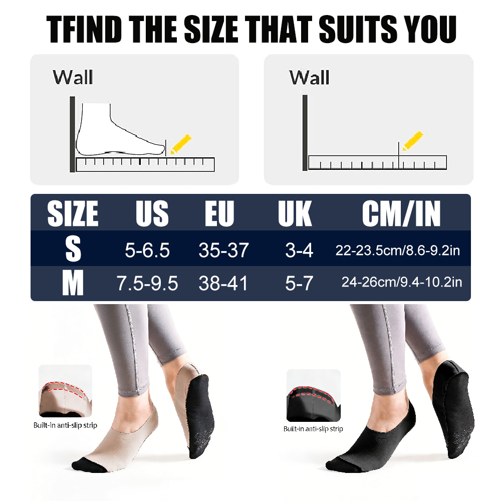 1 çift kadın kaymaz kavrama ço - Pilates Yoga Footwear incelemesi ve fiyatı