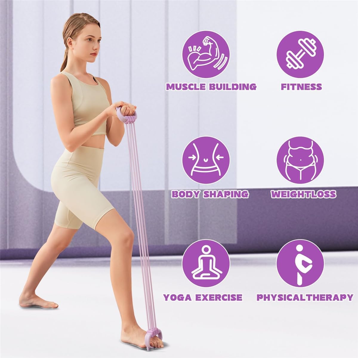Kadınlar ve Erkekler için 8 Şe - Pilates Yoga Home Workout incelemesi ve fiyatı