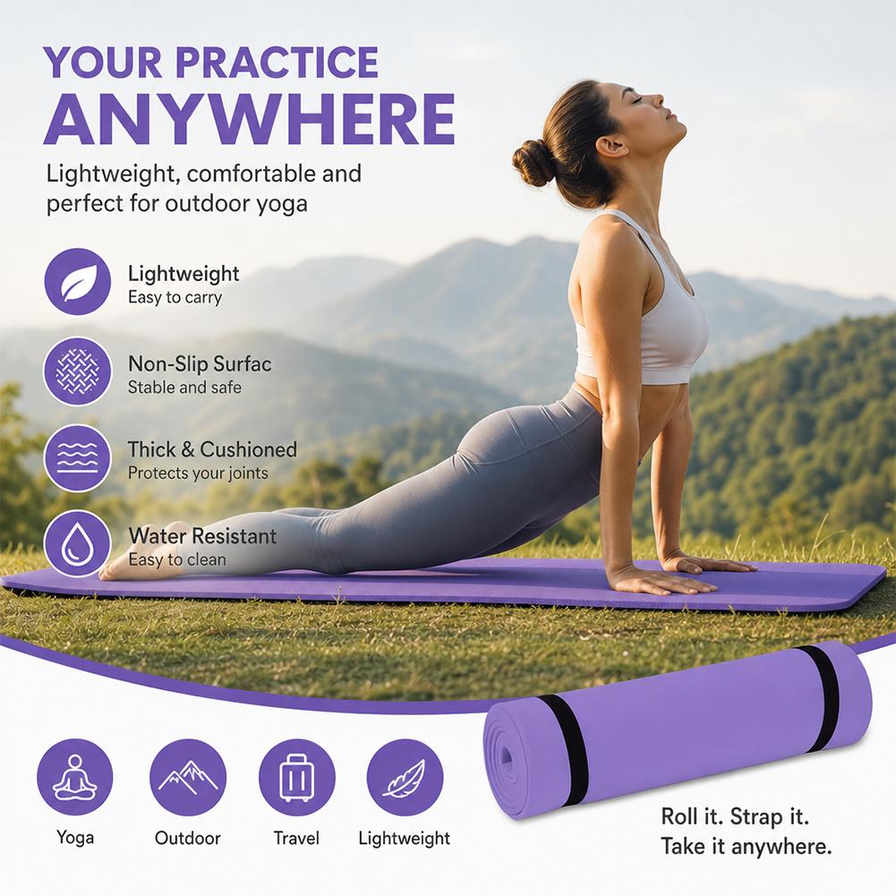 1/2 adet kalın Yoga matı kayma - Pilates Yoga Mat Thickness incelemesi ve fiyatı
